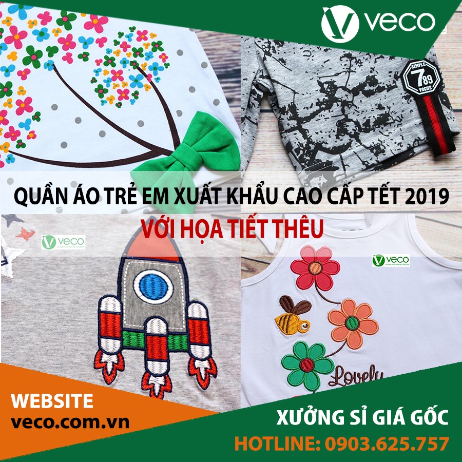 VECO-Xưởng sản xuất quần áo trẻ em xuất khẩu cao cấp Tết 2019